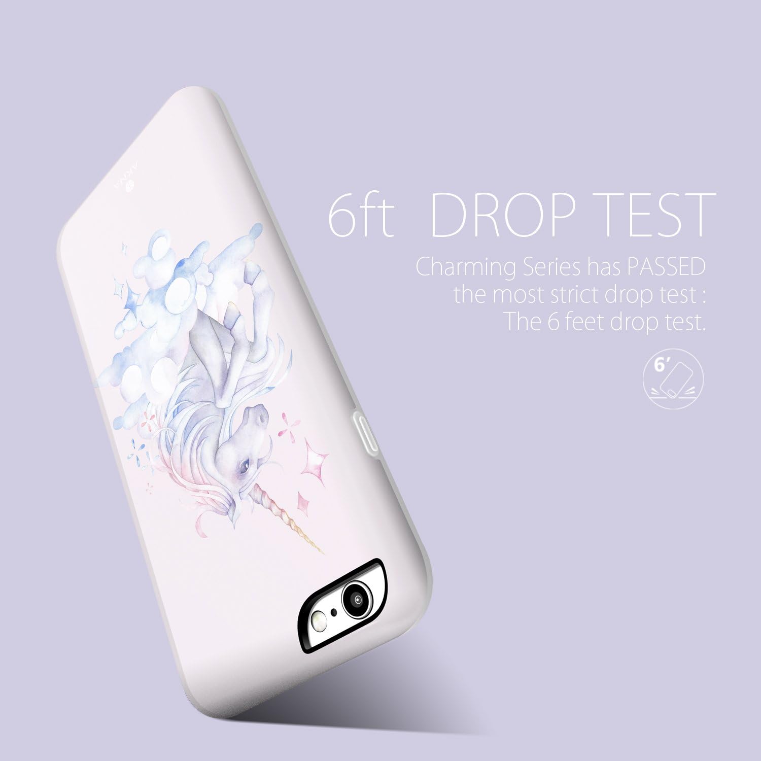 iPhone 6 Plus & iPhone 6s Plus Case Unicorn, Akna Charming Series High Impact Silicon Cover with HD Graphics for iPhone 6 Plus & iPhone 6s Plus (490-U.S)