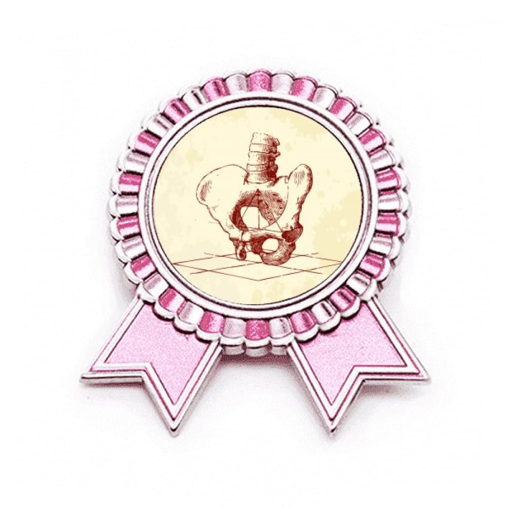 Broche squelette humain pour épine de hanche rose M : sublimez vos vestes - 4