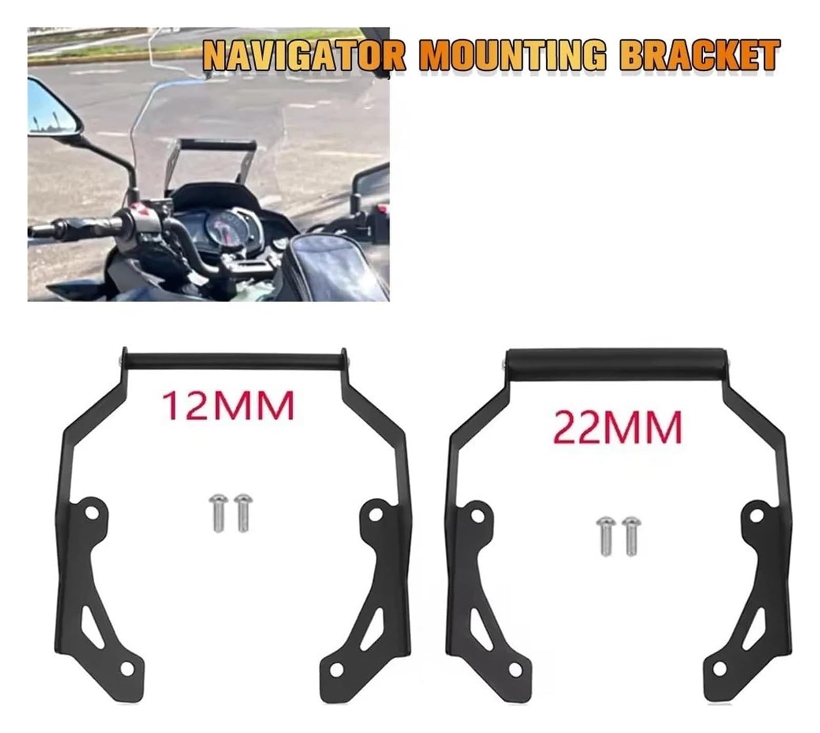 Support de Navigation pour Moto pour NC750 X pour NC 750 750X 700 pour NC700 2021-2024 Support De Montage GPS Navigateur Téléphone 12-22 Mm(12MM and 22MM)