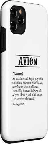 Miniatura 6 de iPhone 12 Pro Max AVION - Funny Phrase with Name Definition  Customized Men's Case