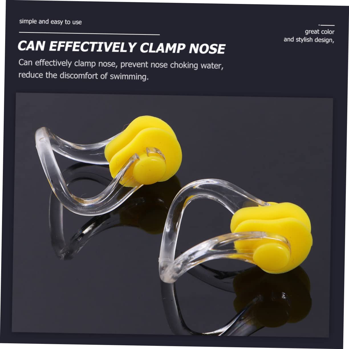 ibasenice Clip Nasal Moldeable para Natación Resistente Al Agua para Gafas De Piscina para Adultos con Clip Protector Nasal De Sílice