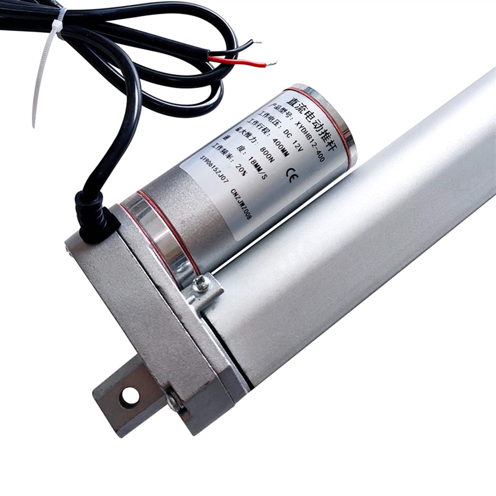 zxxin-Linearantrieb langlebig, Elektrischer linearer Aktuator 12V / 24V, DC-Motor 400mm-Hub, linearer Bewegungssteuerung 100-1500N Gute Qualität (Speed(RPM) : 24V 200N 45mm s)