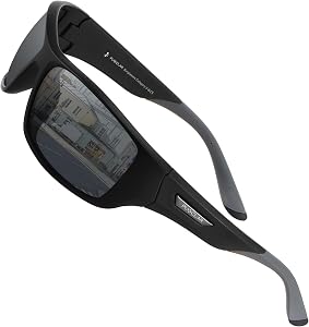 PUKCLAR Polarized Sports Sunglasses for Men Women TR90 Frame CAT.3 UV400 Outdoor Eyewear Running Cycling Fishing Driving Golf