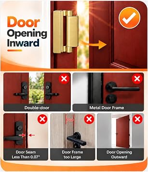 Home Security Door Reinforcement Lock Door Lock for Kids Safety from Inside