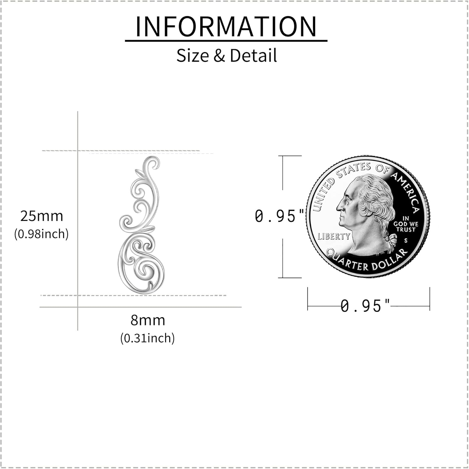 Ear Climbers Earrings for Women Sterling Silver Vintage Ear Crawler Earrings Jewelry Gifts for Women