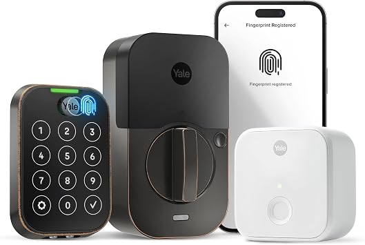 Yale Assure Lock 2 Touch Fingerprint Deadbolt w/Wi-Fi, Oil Rubbed Bronze | Auto-lock with DoorSense, Wi-Fi bridge for extended battery life, Touchscreen + Fingerprint, Only compatible in US and Canada