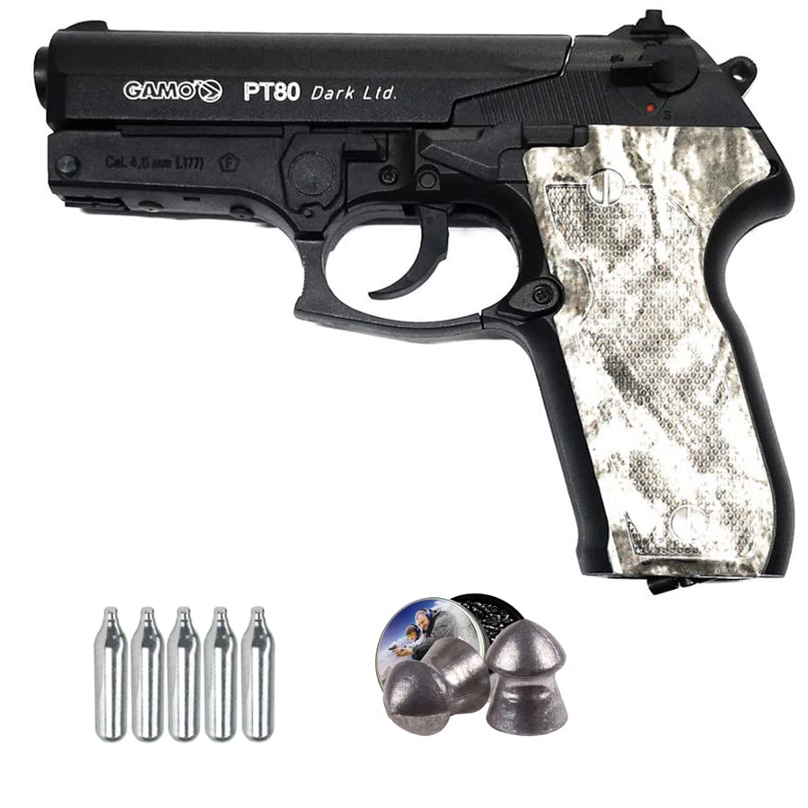 Gamo PT-80 Dark LTD Pistola de Balines 4,5mm Semiautomática Limitada