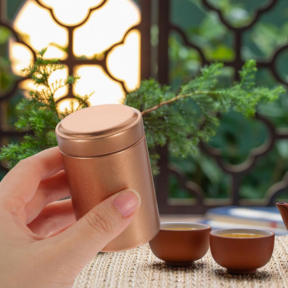 Cabilock Caja De 4 Cajas Portátiles De Hojalata Para Té De