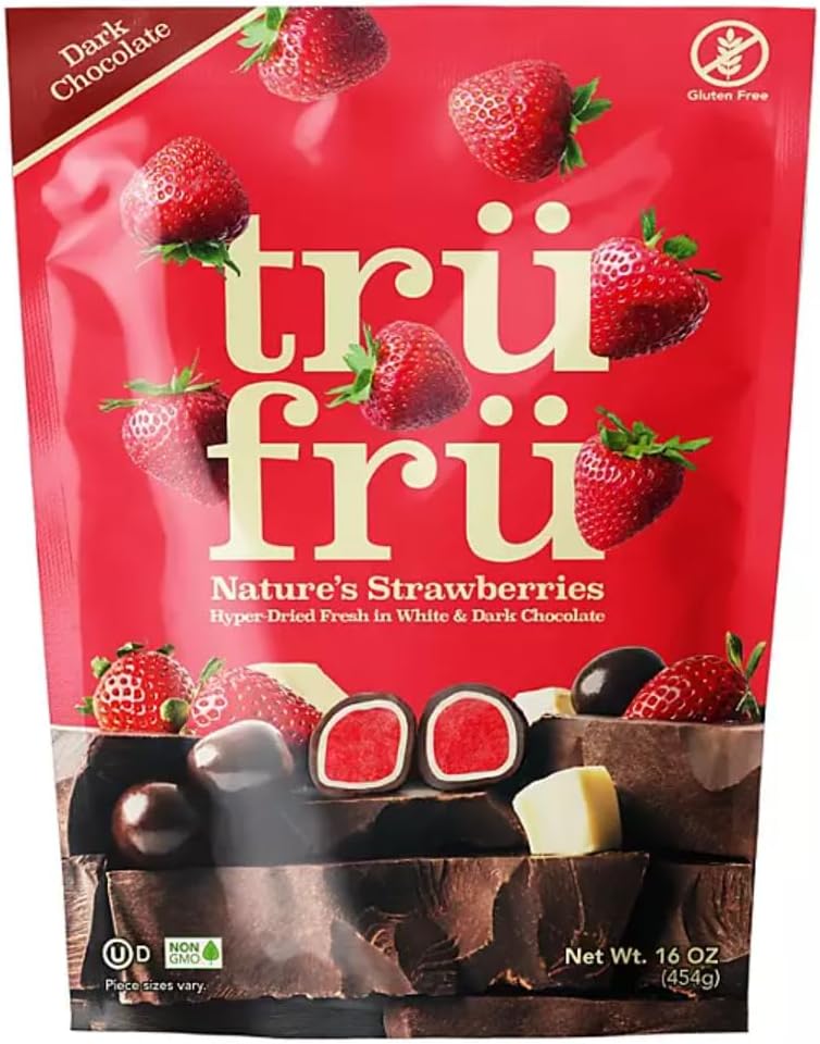 Tru Fru Hyper-Dried Real Strawberries in White and Dark Chocolate (16 oz.)