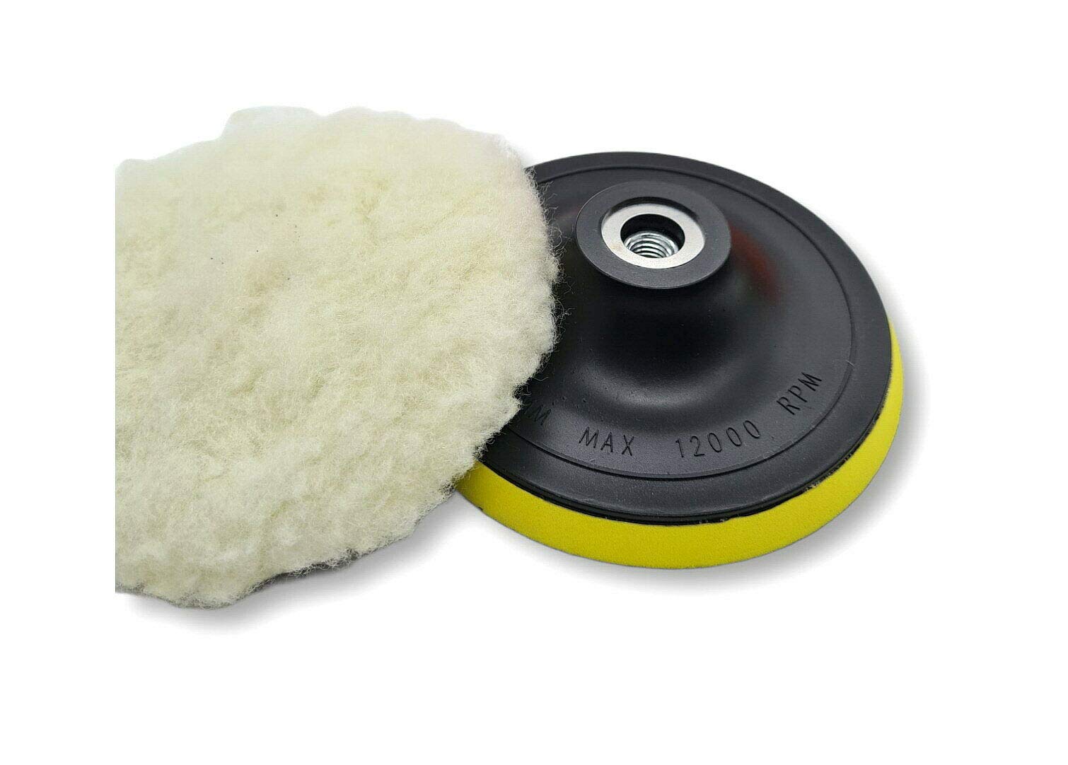 Cuscinetti Lucidatura 150mm Cuscinetti Lucidatura In Feltro Di Lana 150 Mm - 8 Pezzi Per Levigatrice Orbitale, Lucidatura Vernice E Metallo Pasta Lucidante Feltro - Foto 7