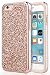 iPhone 6 Case, iPhone 6S Case, UrbanDrama Luxury Glitter Sparkly Diamond High Impact Shockproof Hybrid Hard PC & TPU Anti Slip Bumper Protective Case for iPhone 6/iPhone 6S 4.7", Rose Gold