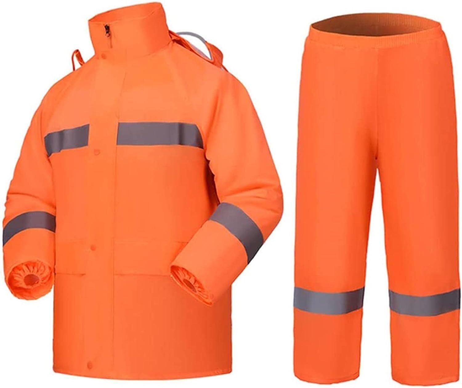 VUIKLCty Waterproof Raincoat Jacket/pants Set Oxford Cloth Windproof Motorcycle Raincoat With Hood And Pocket(4XL)