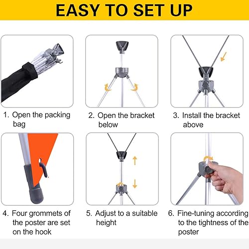 Miniatura 9 de JUST 4 SIGNS Soporte para pancartas prémium de 24 pulgadas de ancho x 63 pulgadas de alto con gráficos incluidos (giro de 1 a 3 días) con bolsa de