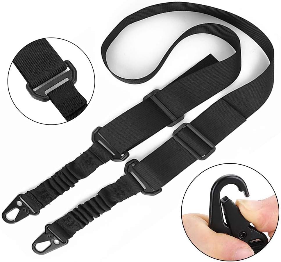 Accmor 2 Point Sling, Tow Points and Traditional Sling Strap with Metal Hooks for Outdoor