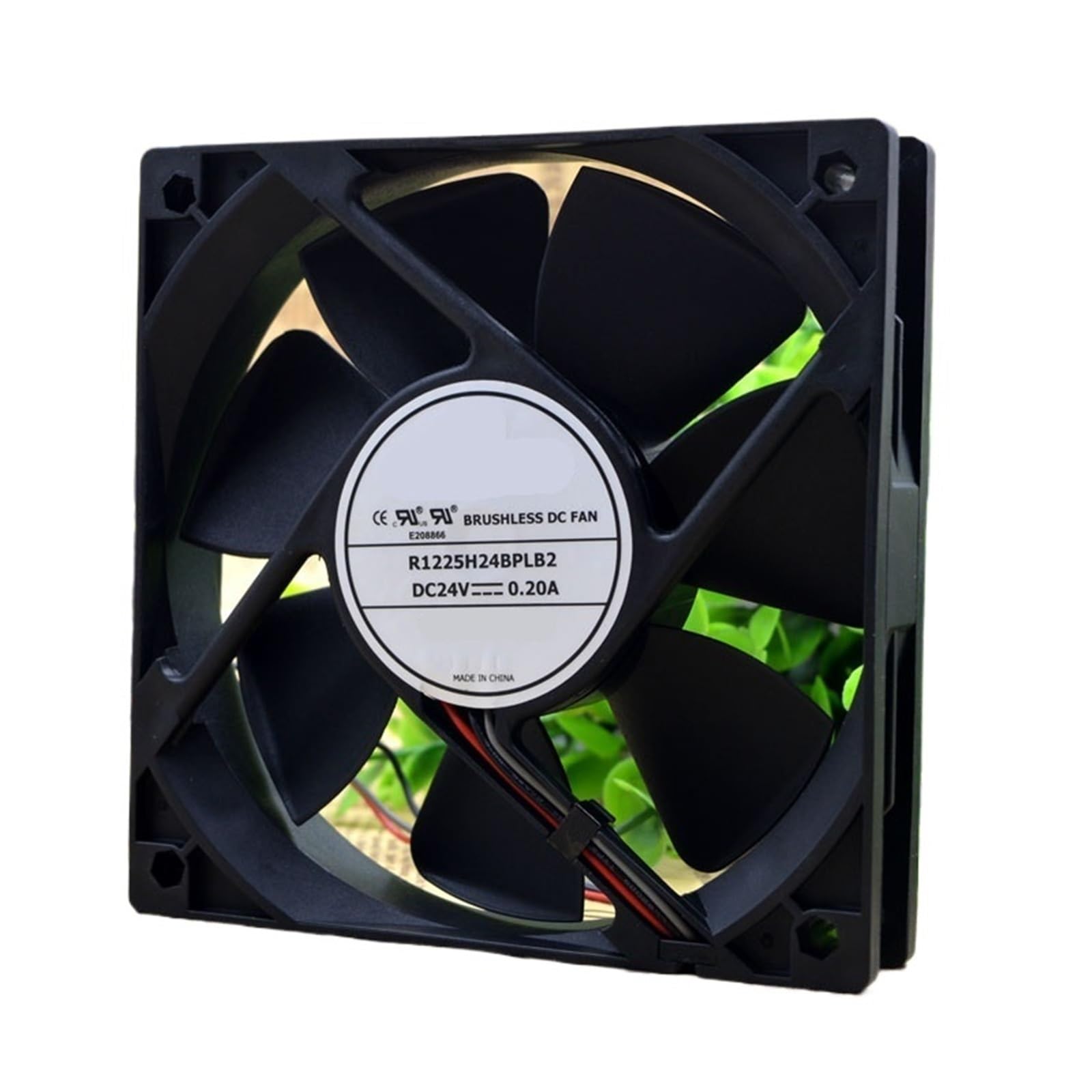 QNEZIQTMH R1225H24BPLB2 24V 0.20A 3wires 12025 120 * 120 * 25mm 12cm Cooling Fan