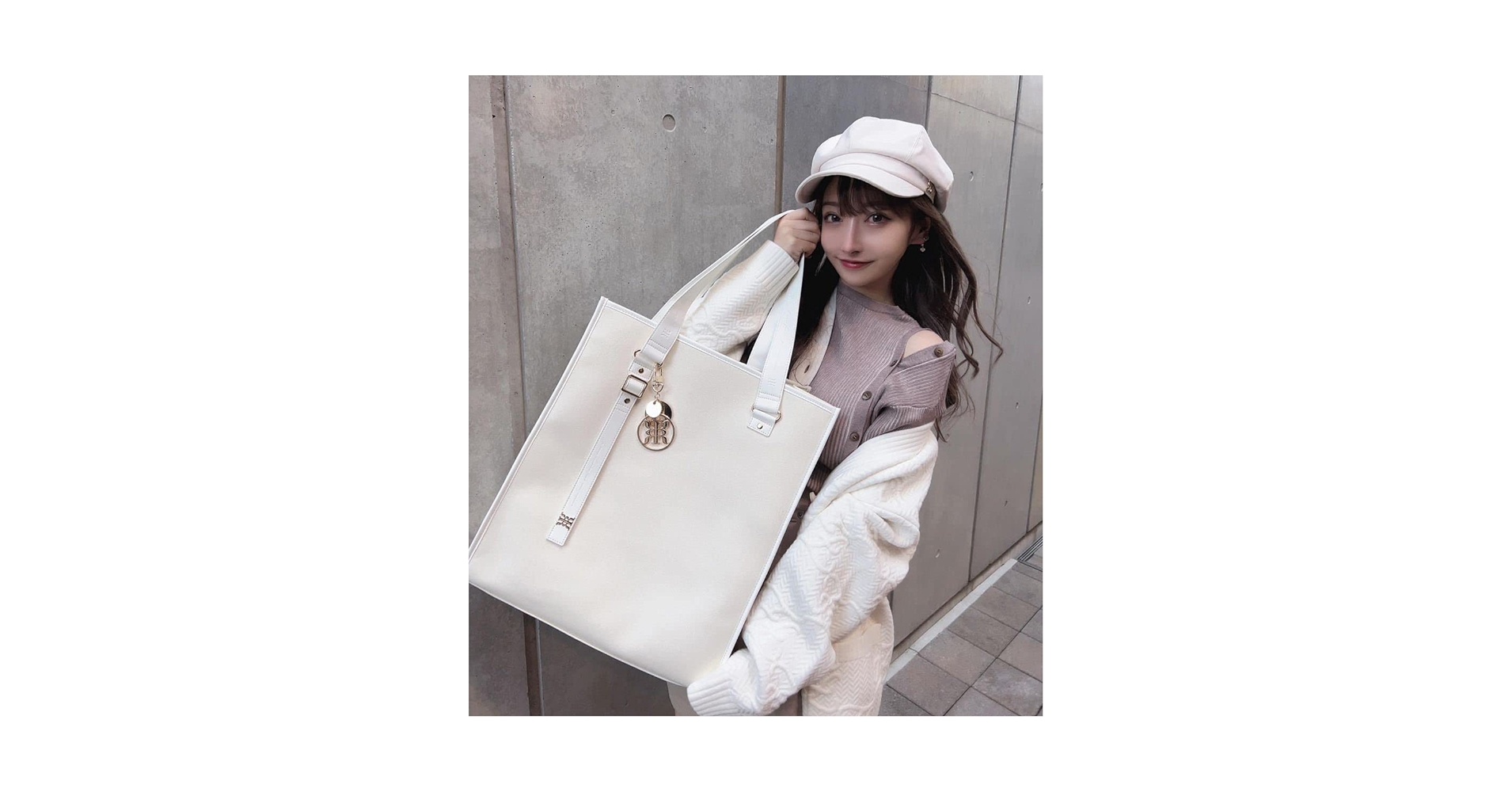 【新品未使用】Riu Oval basket bag white rちゃん 未使用品 Riu Oval basket bag white Rちゃん - メルカリ