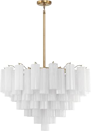 Crystorama Addis 16 Light Aged Brass Chandelier