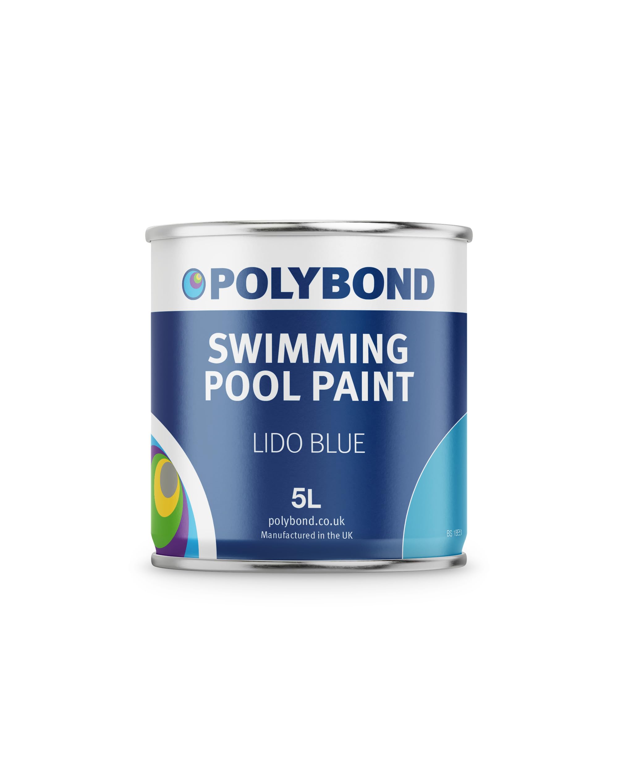 Polybond Lido Blue Swimming Pool Paint - Durable, Fast Drying Pool Paint Lido Bue 5 Litre