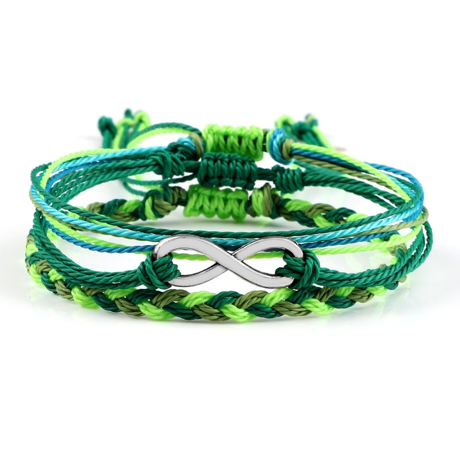 Bracelet Relation Bangle CXYWBD set de 3pcs tressées infinity de 17 cm - 3