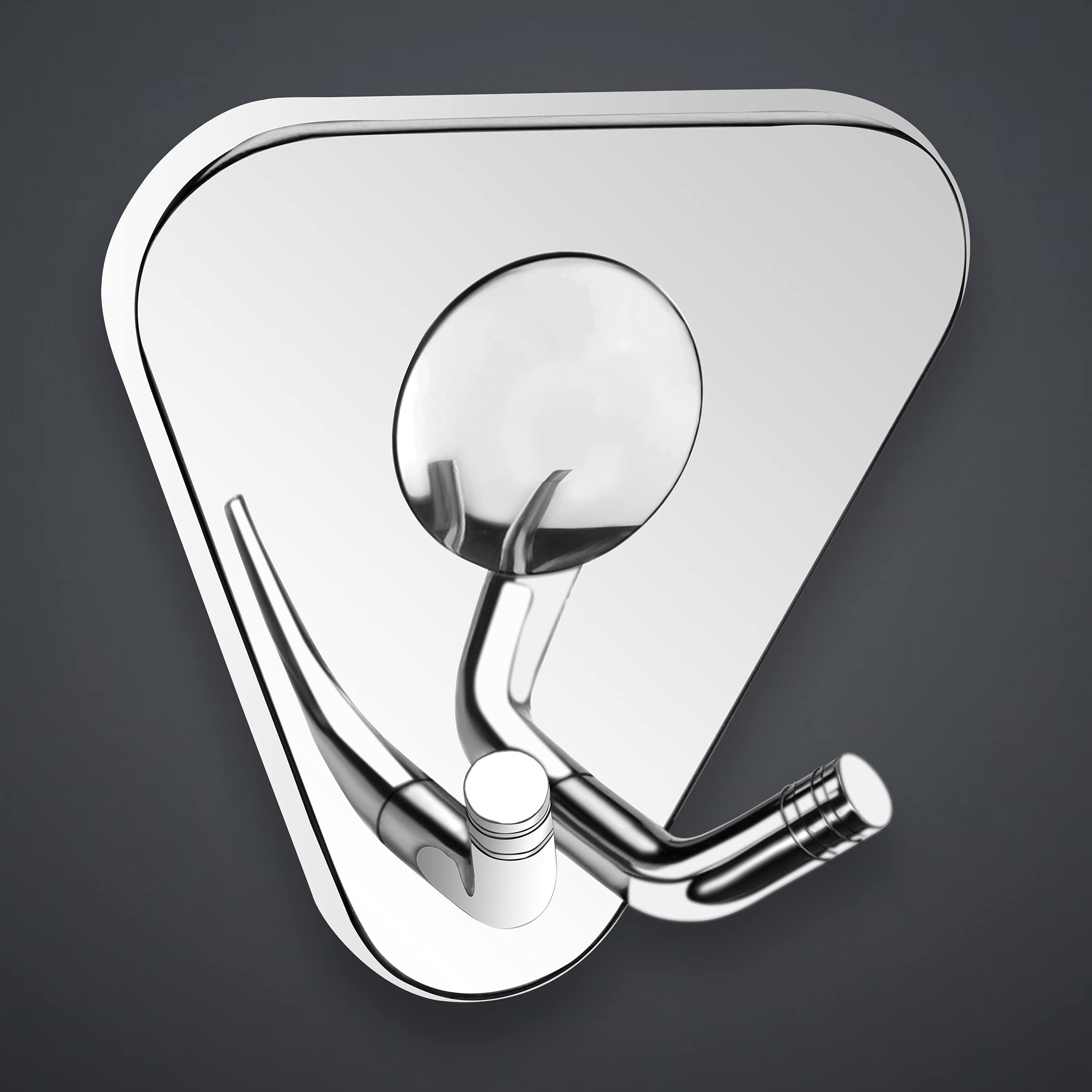 Plantex Pyramid High Grade Stainless Steel Robe Hook for Bathroom/Cloth Stand/Towel Hanger/Bathroom Accessories (Chrome) - Pack of 1 (B08TQNK999) Amazon Price History, Amazon Price Tracker
