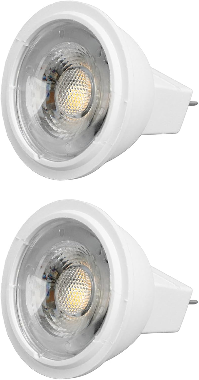 Hyuduo 2Pcs MR11 Light Bulb High Brightness 3W 110V Faster Heat Dissipation GU4 Spotlight Bulbs Energy Saving Wide Application for Landscape Lighting Bedroom Kitchen (Warm Light)