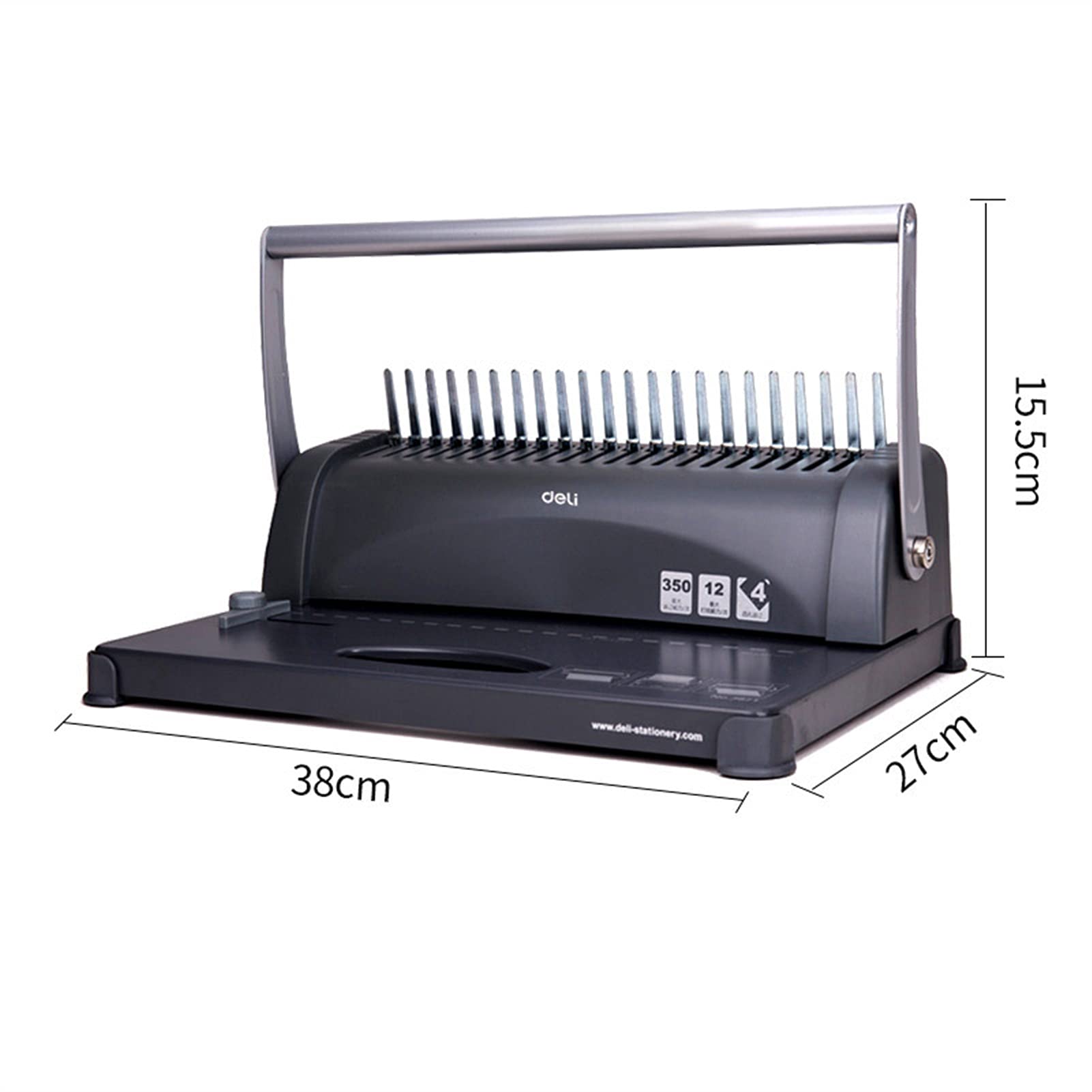 Macchina per rilegatura di libri per impieghi gravosi Macchina per rilegatura a pettine Punzonatrice per grembiule con clip 21 Macchina per rilegare il grembiule per punzonatura porosa A4 Documento