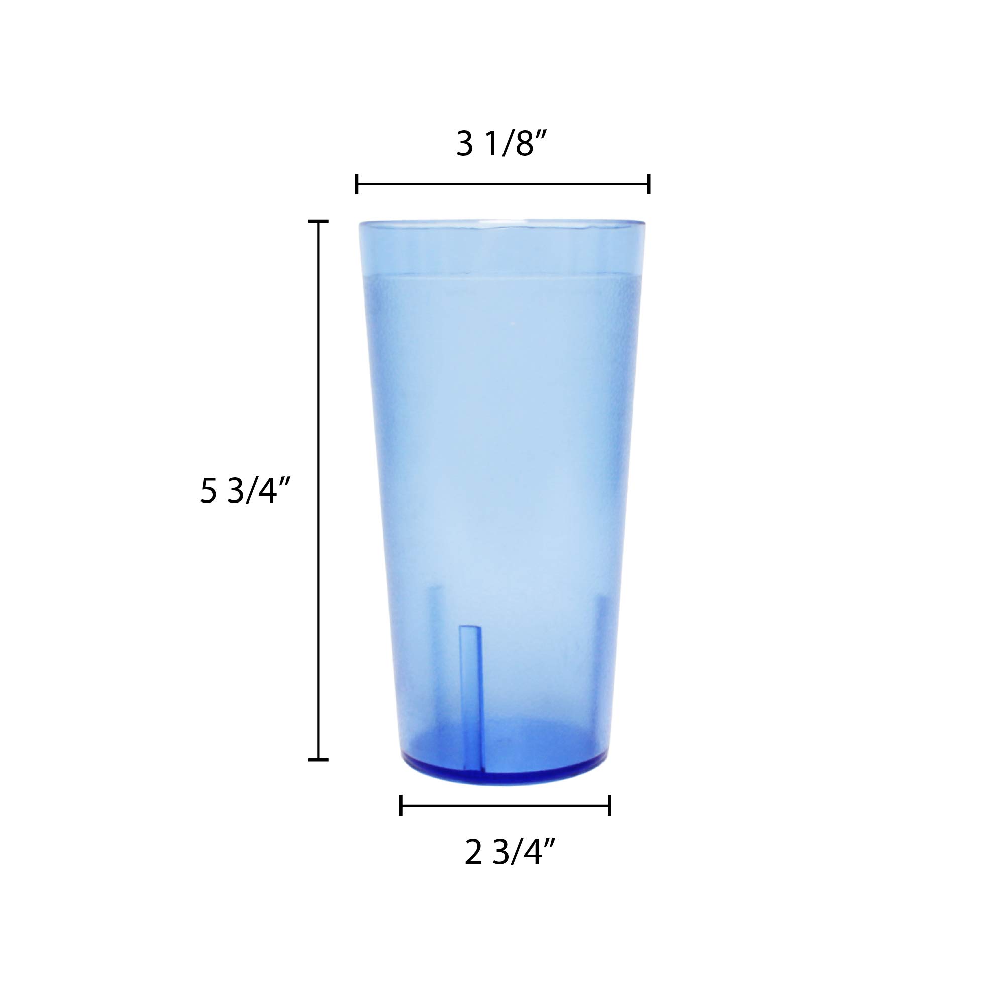 Amazon.com | Restaurant Essentials blue Plastic Tumbler 16oz comes in 36/  pack: Tumblers: Tumblers & Water Glasses