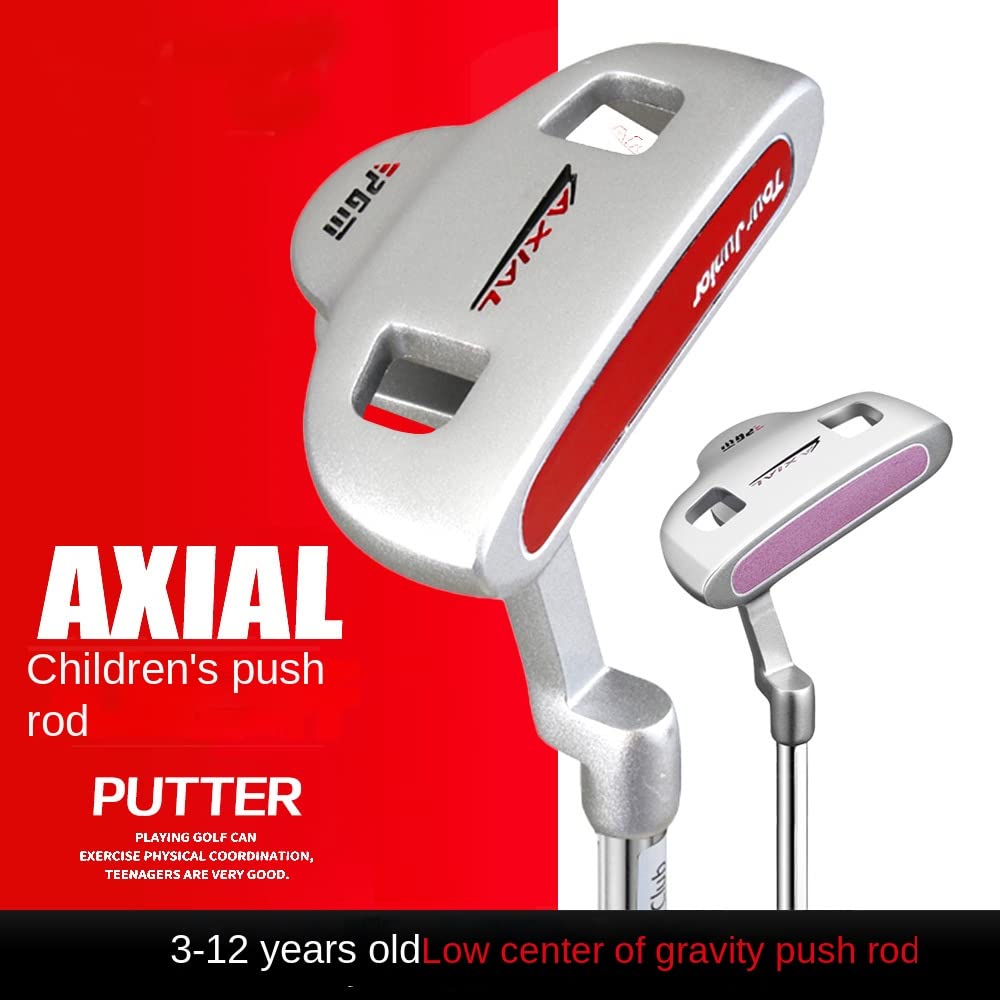 Pratiquez comme un pro avec le putter de golf ultime pour enfants âgés de 3 à 12 ans – Canne à pousser de golf pour garçons et filles