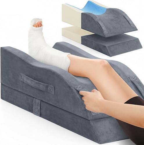 TranquilRelax Adjustable Leg Elevation Wedge Pillow - Memory Foam Support for Post-Surgery Recovery TranquilRelax Adjustable Leg Elevation Wedge Pillow - Memory Foam Support for Post-Surgery Recovery