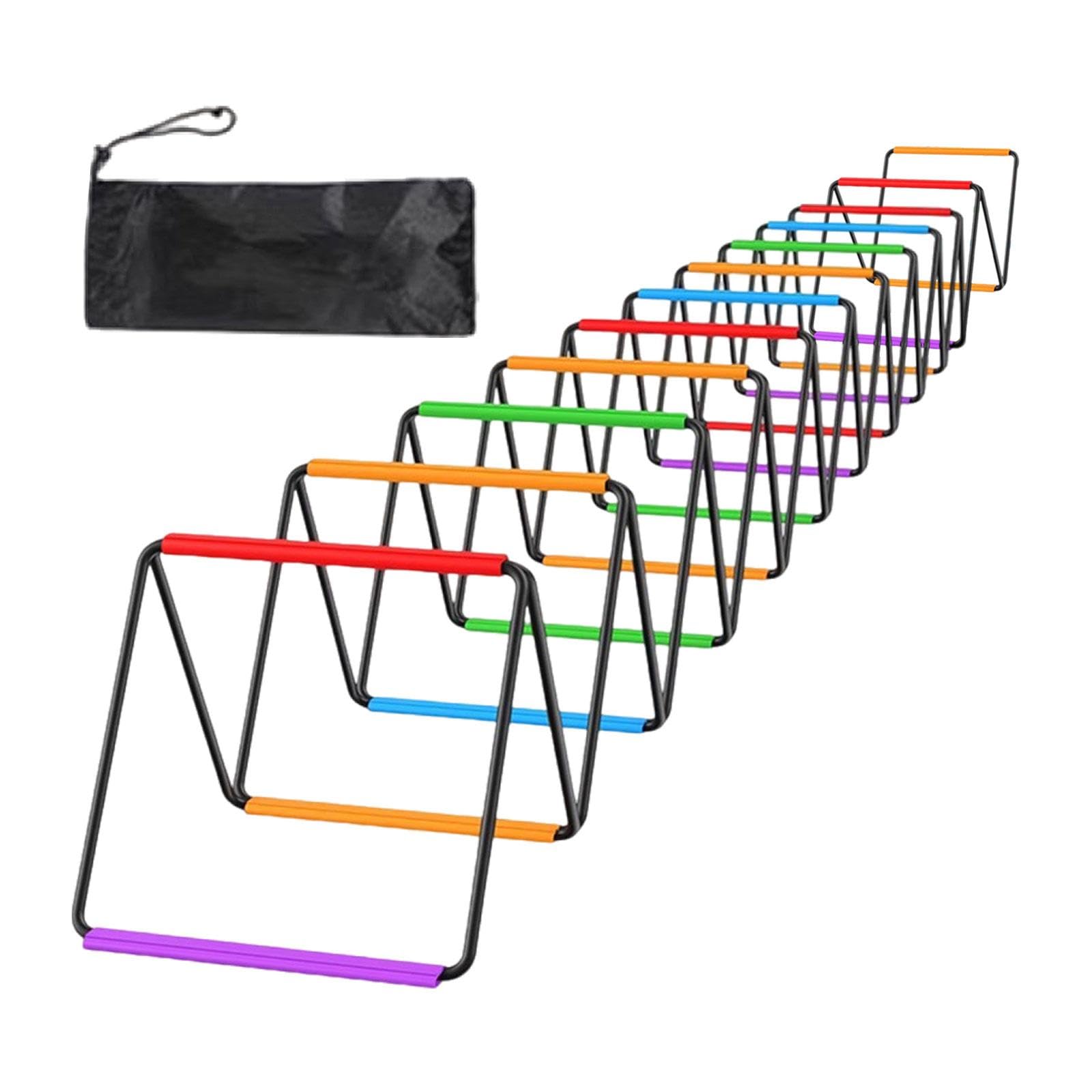 Escalera de para Entrenamiento de Velocidad con Estructura Resistente y Fácil Montaje de Alambre de Acero Trenzado Adecuada para