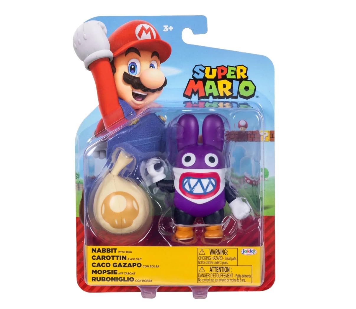 Super Mario 4" Figures Nabbit with Bag