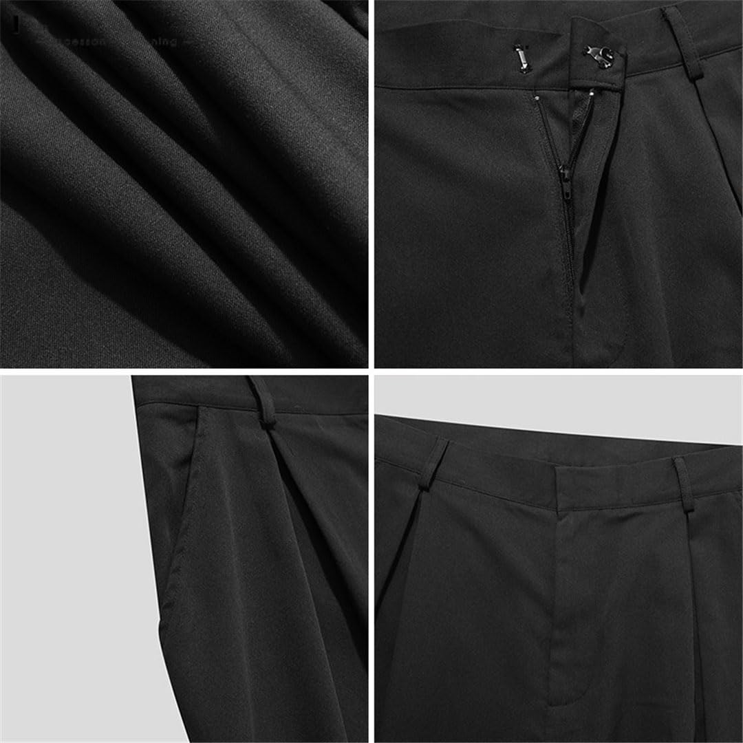 Vogrtcc Hombres Pantalones Rectos Joggers Pantalones Casuales Sueltos