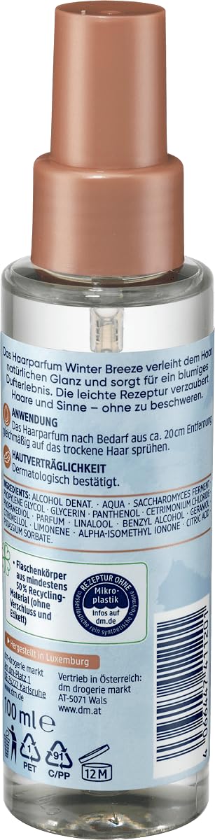 Balea 3er-Set Haarpflege: Shampoo Lovely Pistachio für geschmeidiges Haargefühl mit Pistazie Vanille Duft, 300 ml + Haarparfum Winter Breeze duftet blumig-frisch nach Schneeglöcken, 2 x 100 ml (500ml)