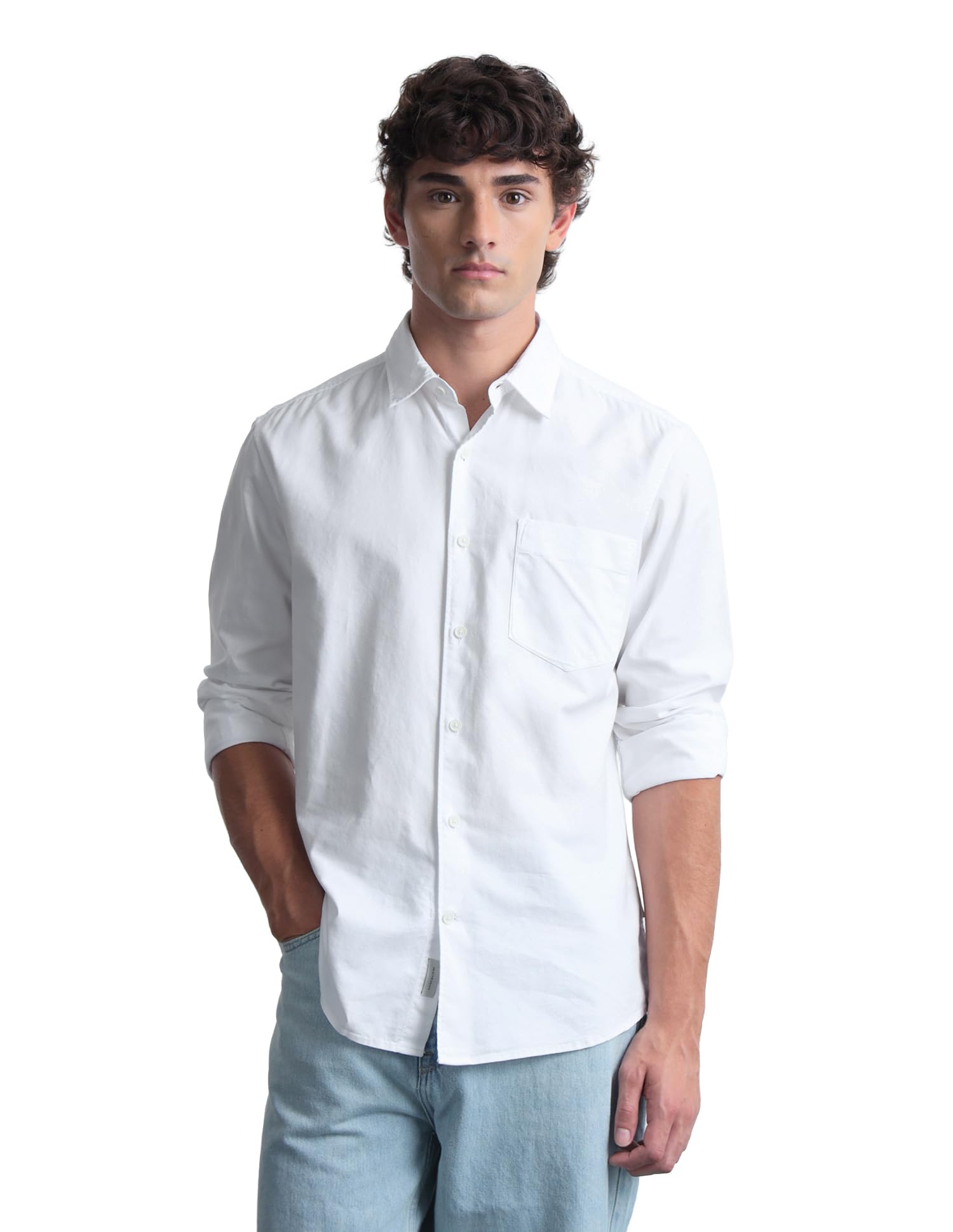 flying machine Men's Slim Fit Shirt | Solid | Long Sleeves | Shirt for Man-picture-18