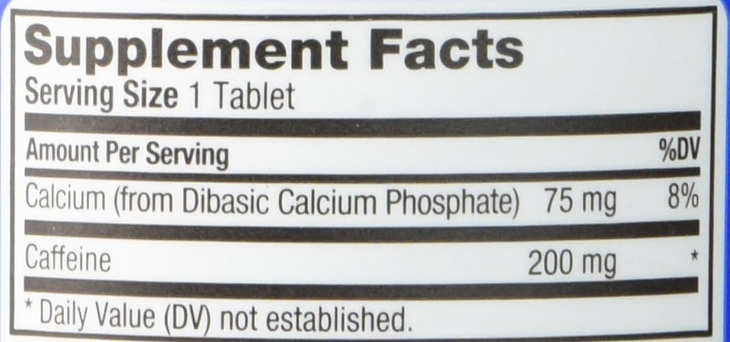 Prolab Caffeine Tablets 100 Count (Pack of 2) : Herbal Supplements : Health & Household