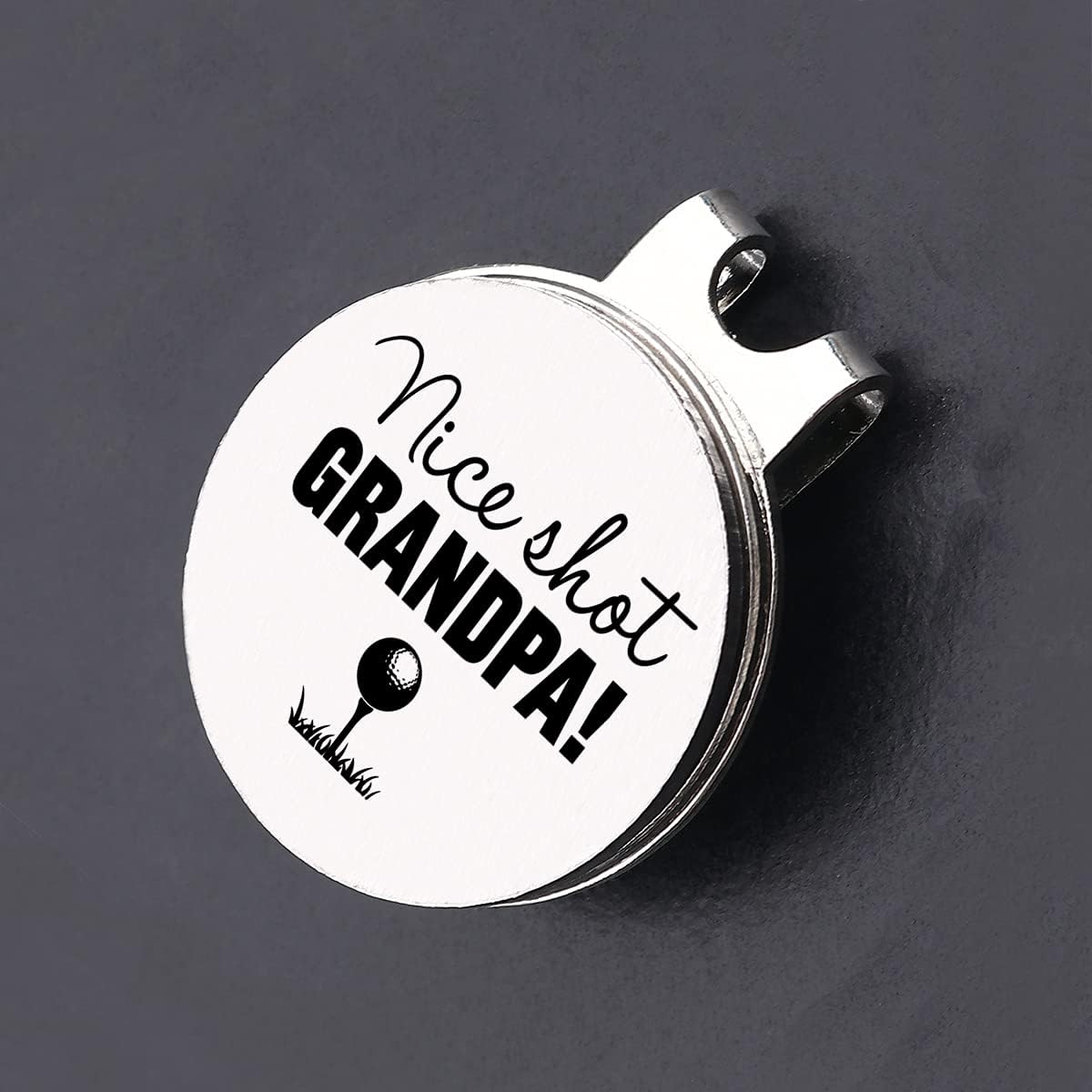 review VIYZZX Funny Golf Gifts for Men Golfers Him, Nice Shot Grandpa Golf Ball Marker with Magnetic Hat Clip Stainless Steel, Novelty Golfing Gift for Dad Papa Husband