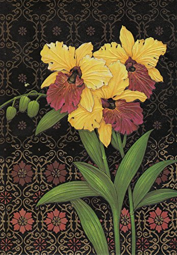 Orchidée Jaune Carte de v?ux vierge Par Bug Art Cover