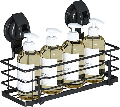 TESOT Estante de ducha adhesivo, organizador de ducha sin perforaciones, estante de ducha de acero inoxidable a prueba de Ăłxido con ganchos para TESOT Estante de ducha adhesivo, organizador de ducha sin perforaciones, estante de ducha de acero inoxidable a prueba de Ăłxido con ganchos para