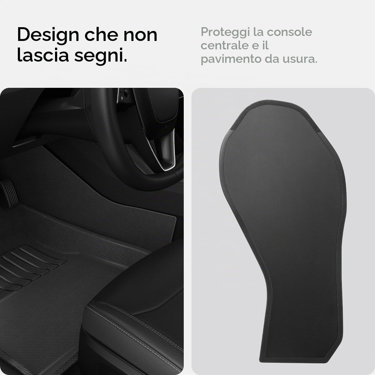 Spigen Tesla Tappetini da Pavimento in TPE, Impermeabili e Antiscivolo