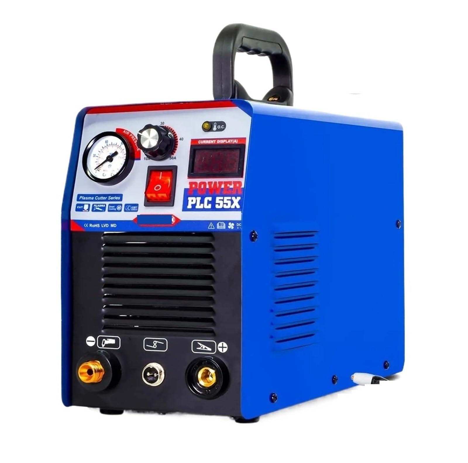 Plasma Cutter, Plasmargon Cutting Machine PLC55/65 IGBT CNC Plasma Cutter Welding Inverter HF Luft Schneiden 50A/60A for Beginners DIY(PLC55)