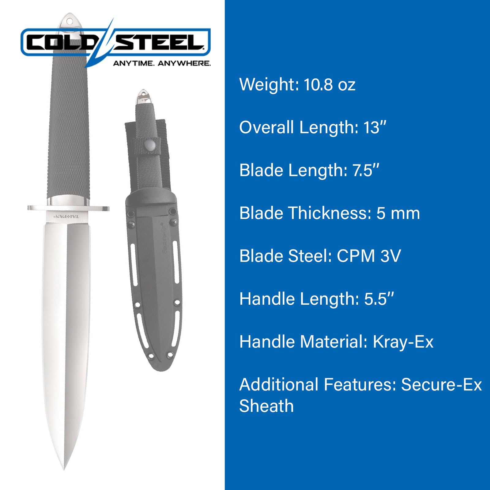 Amazon.com : Cold Steel Tai Pan 7.5