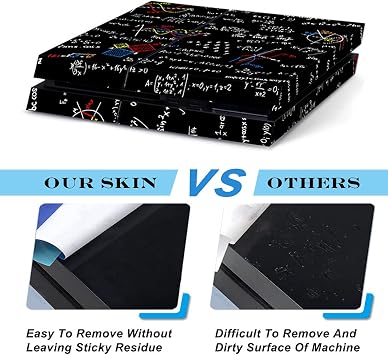 PS4 Konsolu ve 2 ADET Denetleyici Kaplamaları Matematik Geek için Tüm Gövde Vinil Kaplama Çıkartma