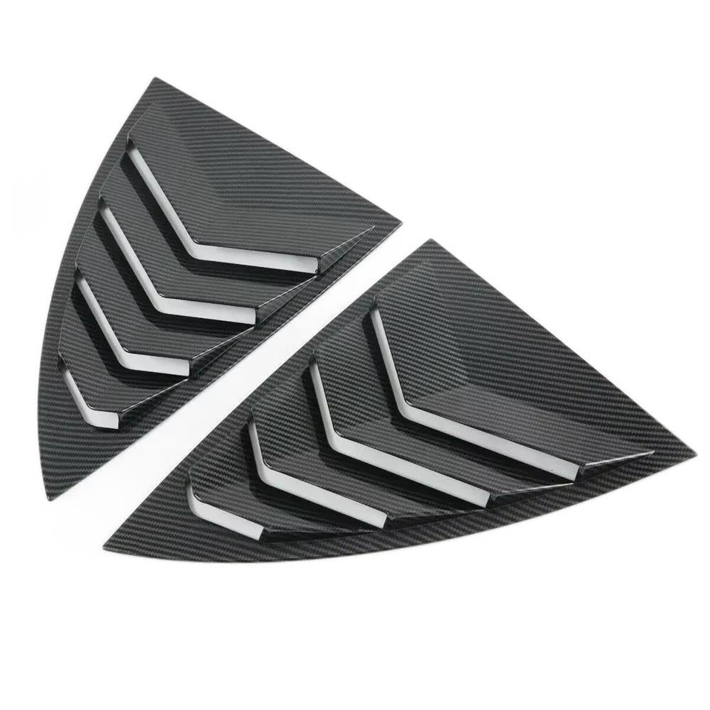 Rivestimenti Esterni Feritoia Finestra Laterale Per Tesla Model Y 2019-2023 | Design Aerodinamico, Antipolvere, Protegge La Vista(Carbon Fiber)