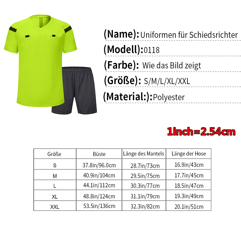 Shinestone - Maillot d’arbitre de football à manches courtes .