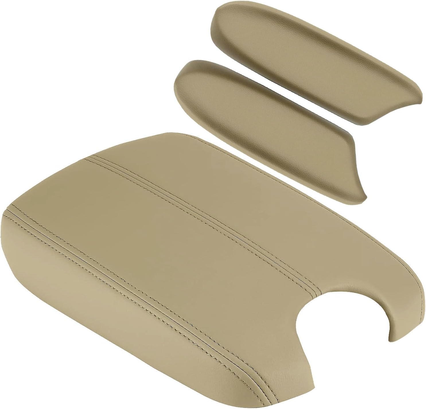 Compatible with Center Console Lid Armrest Honda Accord Replacement Cover 2008 2009 2010 2011 2012 Center Console Cover (Grey(Center & Front))