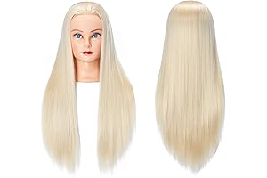 Long Hair Mannequin Training Head for Hairdressers