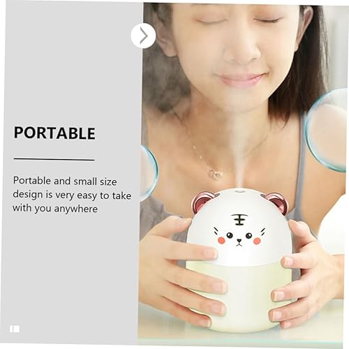 Miniatura 6 de Toyvian Mini humidificador de tigre de dibujos animados USB portátil de oficina con luz nocturna compacta silenciosa ultrasónica humectante de aire