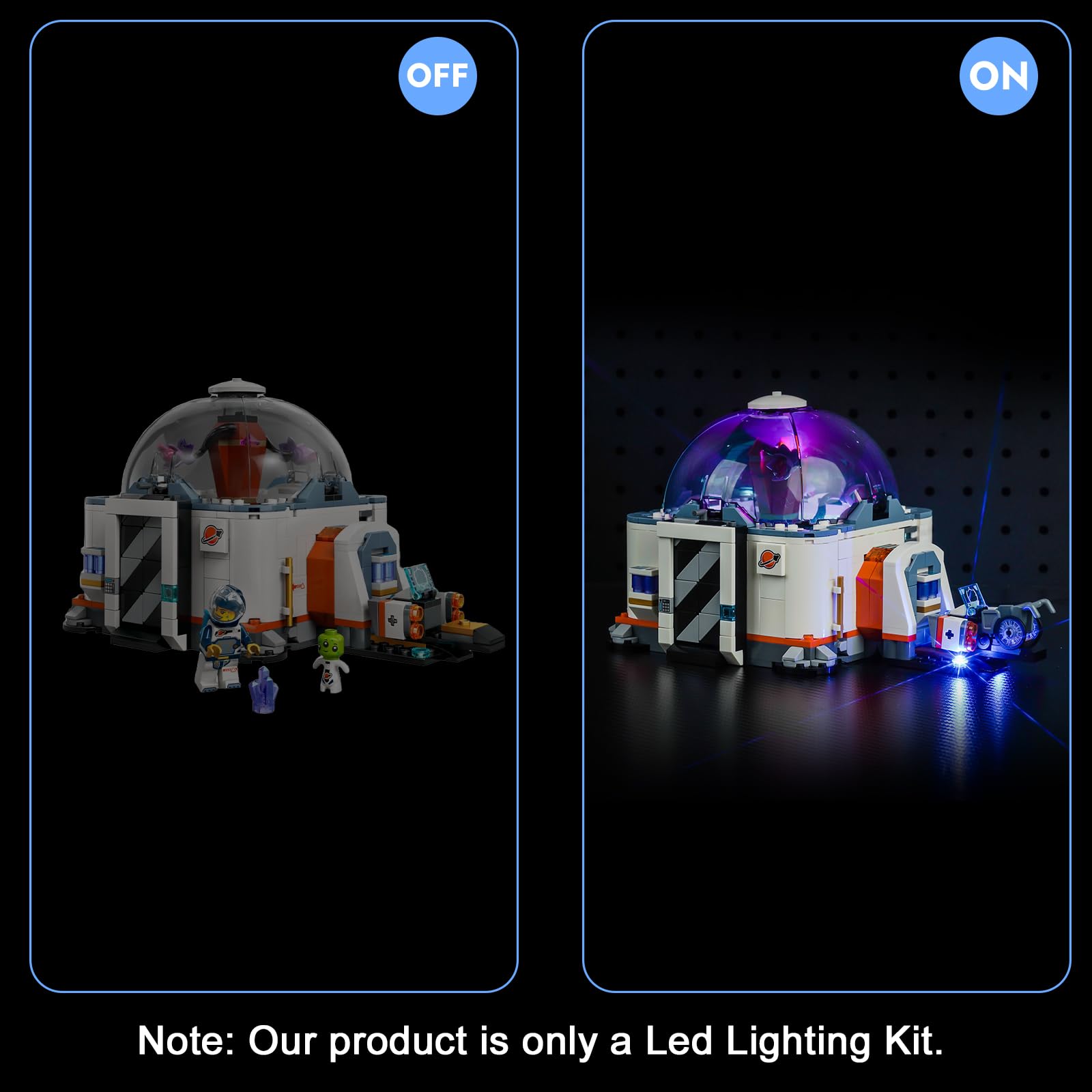 Light Kit for Lego City Space Science Lab 60439, Lighting Set for Lego 60439 City Space Science Lab Set, Not Include Models - Image 3