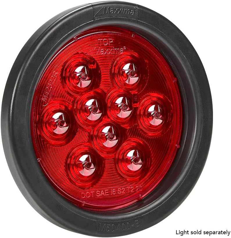 Maxxima M50400-B Black 4" Vinyl Round Grommet for Standard STT and Backup Light