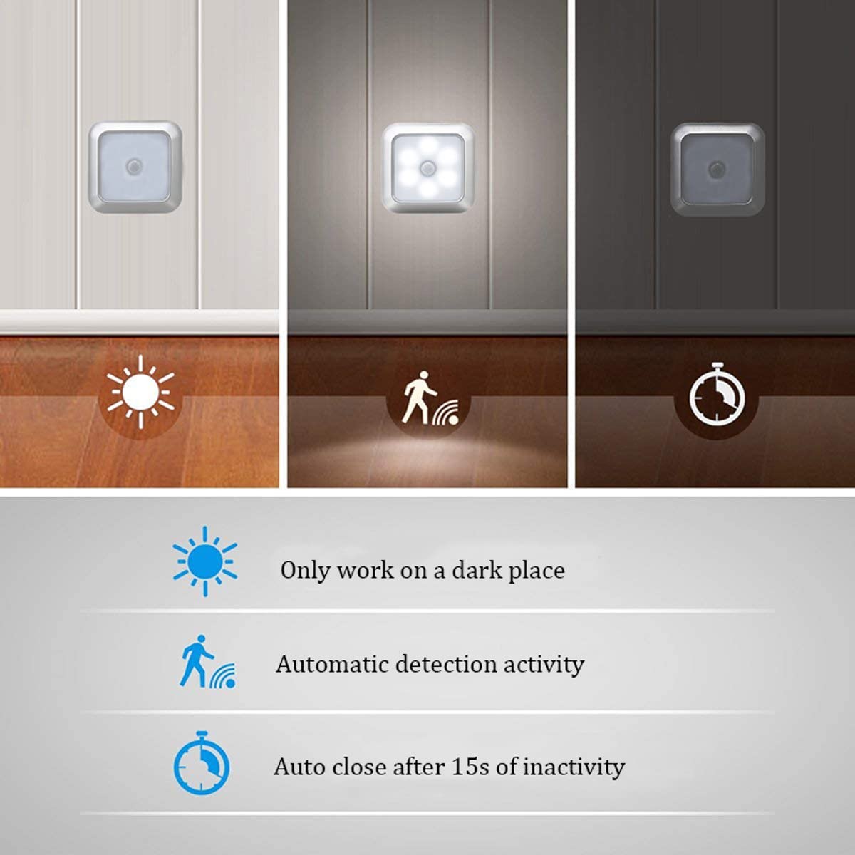 LED - Met sensor - Zilverkleurige - Buiten - Nachtlampje kopen LED - Met sensor - Zilverkleurige - Buiten - Nachtlampje kopen